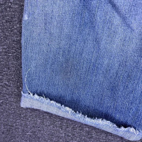 American Eagle Shorts Mens 31 Light Blue Raw Hem Distressed Denim Summer Bermuda - Picture 14 of 15